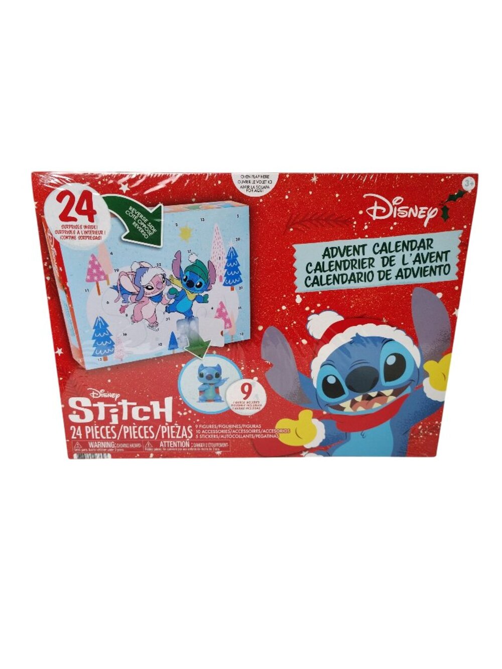 Disney Stitch Advent Calendar 24 Pieces With 9 Figures and Accessories